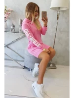 Off White svetlo ružové šaty