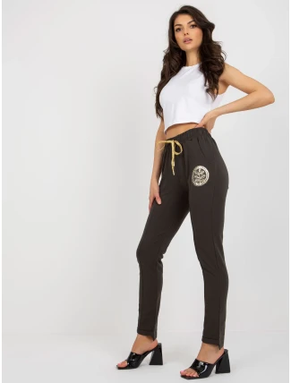 Tepláky RV DR 6742.57 tmavá khaki