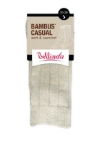 Zimné bambusové ponožky BAMBUS CASUAL SOCKS - BELLINDA - čierne