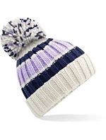 Beechfield B 392 Pletená čiapka s pruhmi „Hygge“ 53.0392 blueberry cheesecake