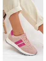 Dámské tenisky z přírodního semiše růžové Marceline