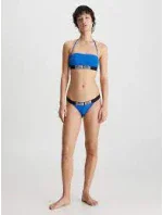 Dámska plavková podprsenka Bandeau KW0KW01966 C4X modrá-čierna - Calvin Klein