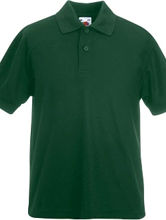 Fruit of the Loom Kids 65/35 Polo Detské piqué polo 16.3417 fľaškovozelená