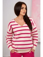 Sveter set Pruhovaná mikina + Nohavice fuchsie Sveter set Pruhovaná mikina + Nohavice fuchsie