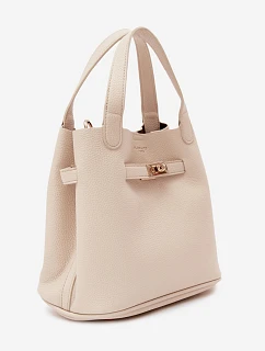 Kufrík s kozmetickou taškou z umelej kože Light Beige Crumble