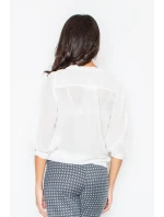 Blúzka Kyrian M072 ecru - Figl Blúzka Kyrian M072 ecru - Figl