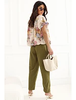 Šnúrové nohavice model 227687 Rue Paris