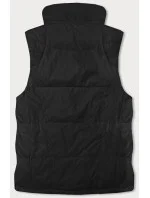 Obojstranná čierna dámska vesta (2383-1)