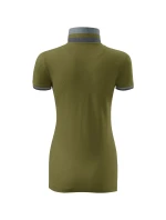 Polokošeľa Collar Up avokádovo zelená