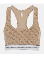 Dámska podprsenka bralettka O97C01KBOE1 - P13W béžová s potlačou - Guess Dámska podprsenka bralettka O97C01KBOE1 - P13W béžová s potlačou - Guess