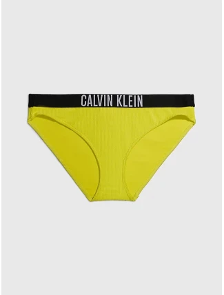 Dámsky spodný diel bikín KW0KW01986 LRF neón. žlté - Calvin Klein