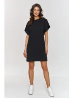 Denné šaty M875 čierne - Makadamia