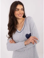 DU KN nočná košeľa FP 102.59 sivá DU KN nočná košeľa FP 102.59 sivá