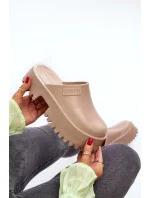 Dámske papuče na platforme Big Star - béžové Dámske papuče na platforme Big Star - béžové