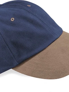 Beechfield B 57 6-panelová nízkoprofilová čiapka 53.0057 francúzska námorná modrá/taupe