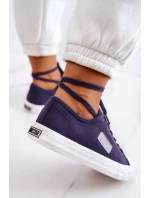 Classic Women's Sneakers BIG STAR JJ274494 Navy Blue Classic Women's Sneakers BIG STAR JJ274494 Navy Blue