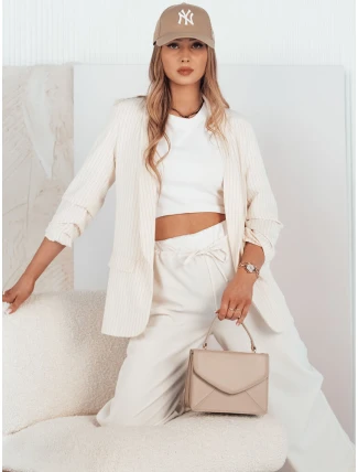 Dámska bunda OPTON ecru FashionStreet PY0094 Dámska bunda OPTON ecru FashionStreet PY0094