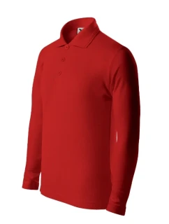 Polokošeľa Pique Polo LS červená