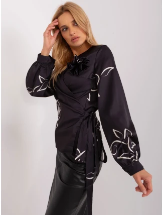 Dámska blúzka LK BZ 509423.22 Čierny vzor - FPrice