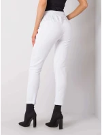 Dámske pletené chino nohavice biele (3589.07X)