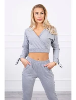 Súprava s ozdobnými stuhami sivá Súprava s ozdobnými stuhami sivá