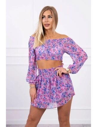 Fialová kvetinová sada