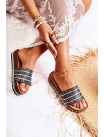 Dámské klasické pantofle s řetízkem Černá Maddy Dámské klasické pantofle s řetízkem Černá Maddy