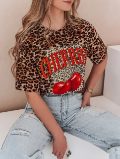Dámske tričko nadrozmernej veľkosti v béžovej farbe ZESTSTYLE FashionStreet RY2841