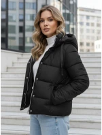 Dámska dlhá zimná bunda čierna FashionStreet TY5151