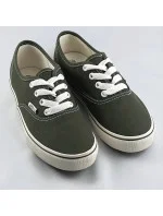 Dámske šnurovacie tenisky v khaki farbe (A8865) Dámske šnurovacie tenisky v khaki farbe (A8865)