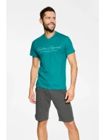 Pyžamo Pulse 39738-66X Tyrkysová-grafitová - Henderson Pyžamo Pulse 39738-66X Tyrkysová-grafitová - Henderson