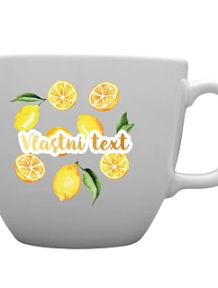 Personalizovaný keramický hrnček MEGA XXL s objemom 1 000 ml s letným ovocím