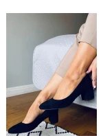 Dámske lodičky na stĺpikovom podpätku LL-270P čierna - Seastar Dámske lodičky na stĺpikovom podpätku LL-270P čierna - Seastar