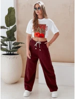 Dámske bavlnené oversize tričko s čerešňou VISON white FashionStreet RY2876 Dámske bavlnené oversize tričko s čerešňou VISON white FashionStreet RY2876