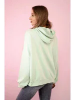 Mikina s kapucňou butter mint