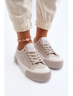 Trampki Damskie Na Grubej Podeszwie Lee Cooper LCW-24-31-2178 Szare