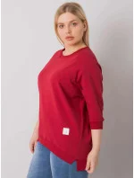 Bavlnená plus size mikina 6872 - FPrice