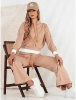 Dámska tepláková súprava SANELIS beige FashionStreet AY0987 Dámska tepláková súprava SANELIS beige FashionStreet AY0987