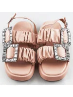 Béžové dámske sandále so zirkónmi (CM-62) Béžové dámske sandále so zirkónmi (CM-62)