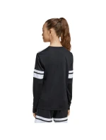 Detské tričko adidas Squadra 25 s dlhým rukávom čierno-biele JJ0047