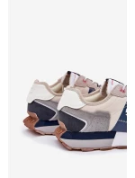 Zamszowe Sneakersy Męskie Na Platformie Big Star RR174471 Hi-Poly System Szare