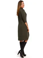 S189 Blejzrové šaty - khaki farba