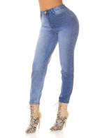 Sexy Highwaist Bi-Color Mom Jeans