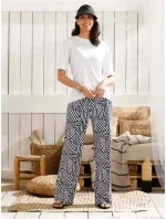 Dámske plážové nohavice 56221-228-7 modro-biele - Pastunette Dámske plážové nohavice 56221-228-7 modro-biele - Pastunette