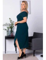 Dámske šaty Delicja SA718 zelené - Karko