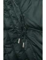 Dlhá zimná bunda slim-fit tmavozelená S'west (B8201-10) Dlhá zimná bunda slim-fit tmavozelená S'west (B8201-10)