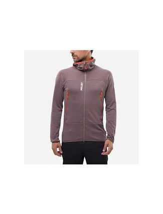 Pánska mikina MILLET Fusion Grid Hoodie M, slivkovo fialová Pánska mikina MILLET Fusion Grid Hoodie M, slivkovo fialová