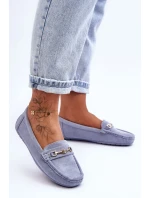 Dámske klasické semišové mokasíny modré Corinell Dámske klasické semišové mokasíny modré Corinell