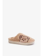 Dámske huňaté papuče s medvedíkom Fiorinella Dámske huňaté papuče s medvedíkom Fiorinella