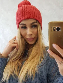 Fleecová čiapka Idalia K284 červená